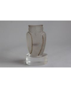 ILIAS LALAOUNIS Hibou cristal de roche et or 18 K