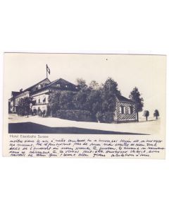 CPA photo Suisse Lucerne SURSEE Hotel Eisenbahn