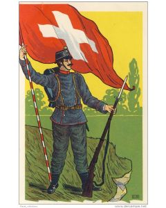 Illustrateur UM - Guerre 1914-18 - Soldat Suisse