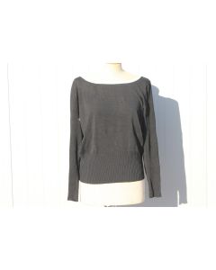 DIOR Pull noir à col blanc Coordonnés