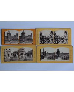 Photographies Vues stéréos Palermo Palerme Italie