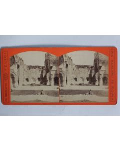 Photographie Vue stéréo Thermes de Caracalla Italie