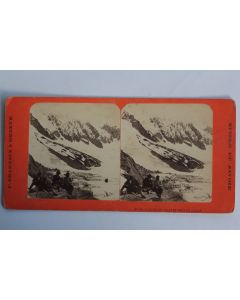 Photographie Vue stéréo Glacier du Talèfre près du jardin Mont-Blanc
