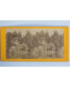 Photographie Vue stéréo Cascade du Bois de Boulogne Paris