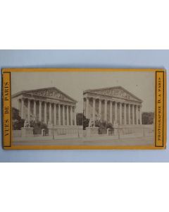 Photographie Vue stéréo Corps législatif Paris