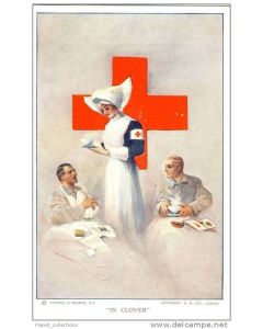 Illustrateur - Croix rouge - Femme - Guerre 1914-18