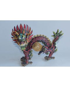 Dragon en émaux cloisonnés Chine