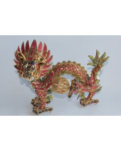 Dragon en émaux cloisonnés Chine