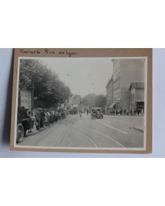 Photographie Accident automobile vélo Servette Rue de Lyon Suisse