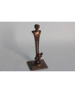 Thermomètre Buste Faune Satyre Ange bronze Napoléon III