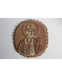 Ancienne icône russe Broderie Peinture