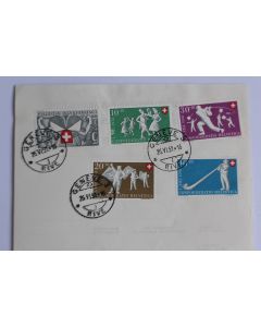Enveloppe Suisse Timbres Pro Patria  administration des postes 1951