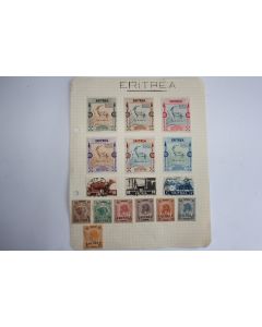 Timbres colonie Italie Eritrea 1924 et 1934