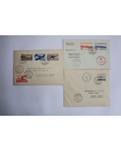 Enveloppes Suisse aviation oblitérés 1939-1941-1944