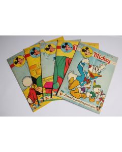 Mickey Magazine Juillet 1954 n°195 à n°199