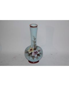 Vase opaline émaillée Fleurs Napoléon III