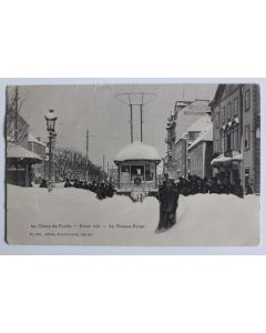 CPA Suisse La Chaux de Fonds Hiver 1907 Le chasse neige