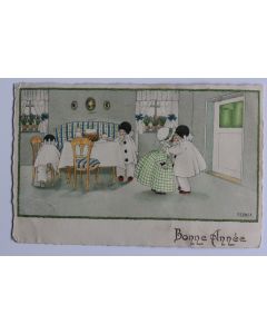 CPA illustrée Pauli EBNER Bonne année