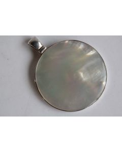 Pendentif argent nacre