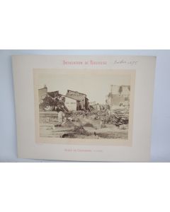 Ancienne photographie Inondation de Toulouse St Cyprien Provost 1875