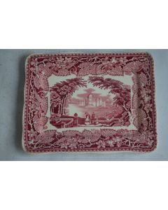 Plat rectangulaire Terre de fer MASON'S Vista pink England