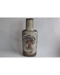 MENELIKA Vase céramique Visage Femme Suisse Poterie d'art