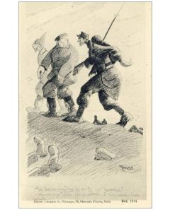 CPA Illustrateur MORISS - Oct 1914 Satire - Guerre