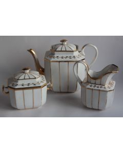 Service à thé porcelaine Vieux Paris Louis-Philippe