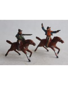 Anciens Soldats de plomb Cowboys à cheval