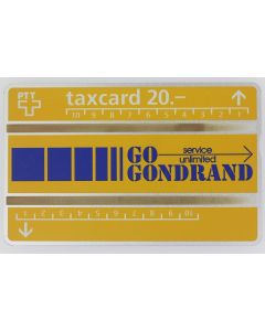Télécarte L&G dummy Gondrand Suisse 1992