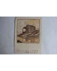 François GOS Lithographie originale souvenir exposition