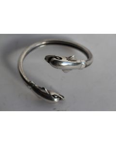 Bracelet jonc argent Dauphin