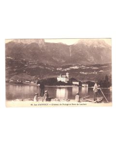 CPA 74 Haute-Savoie Lac d'Annecy Château de Duingt Dent de Lanfont