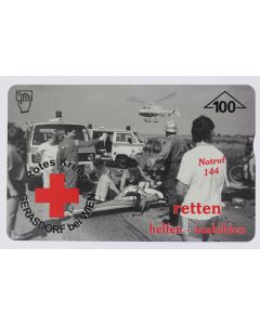Télécarte L&G dummy Croix-rouge Rotes kreuz Gerasdorf Autriche 1996