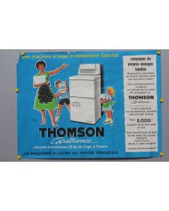 Affiche publicitaire THOMSON Machine à laver Gyrathomic Francis Gilletta