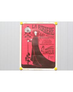 Affiche La rosière mélodrame Théâtre Ambigu comique Paris 1967