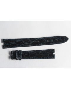 Bracelet montre Universal Genève croco bleu marine 17 mm