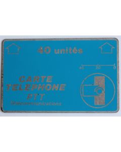 Télécarte holographique France L&G Bleu 40 unités A14