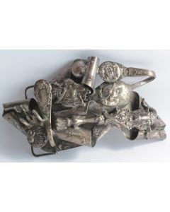 Boucle de ceinture d'artiste signée 1975