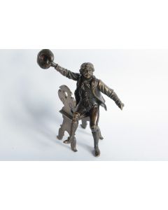 Bronze Personnage Tyrol Autriche signé M S