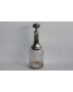 Carafe à liqueur cristal et argent France