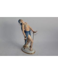 GOEBEL Figurine porcelaine Femme danseuse Allemagne Art déco