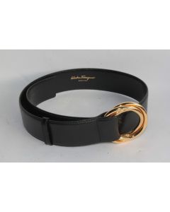 Ceinture SALVATORE FERRAGAMO cuir noir