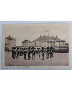 CPA Danemark Kobenhavn Amalienborg Slot Musiciens