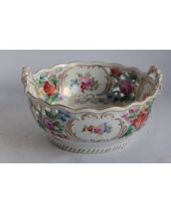 Coupe porcelaine ajourée  Dresden Carl Thieme Allemagne