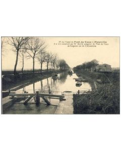 CPA 01 AIN PONT DE VAUX Le canal à Fleurville