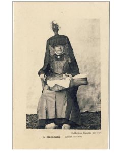 CPA 01 AIN Bressane ancien costume traditionnel