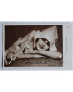Clotilde Sakharoff Clotilde Von Derp Autographe photo dédicacée 1927