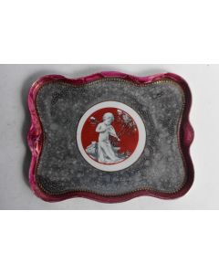 Vide poche porcelaine émaillée Enfant musicien