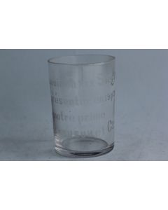 Verre Souvenir contre prime Lassueur & Co XIXe siècle 1903